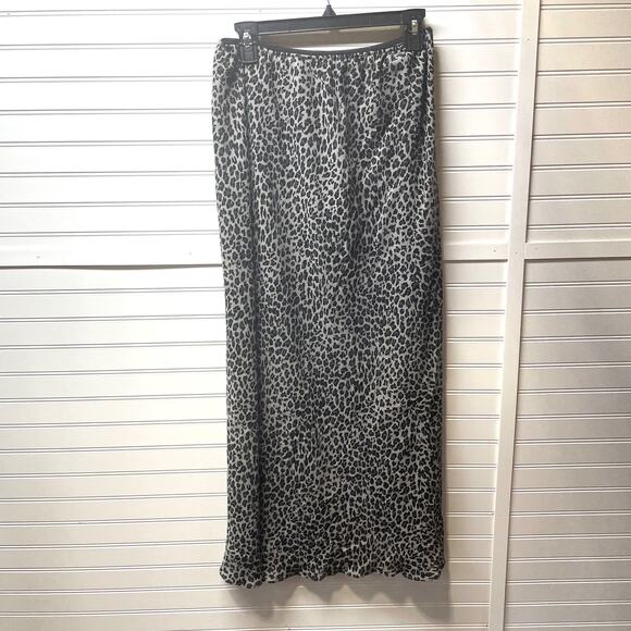 VTG Jones of New York Fully Lined Pull On Maxi Length Animal Print Skirt - Picture 1 of 10